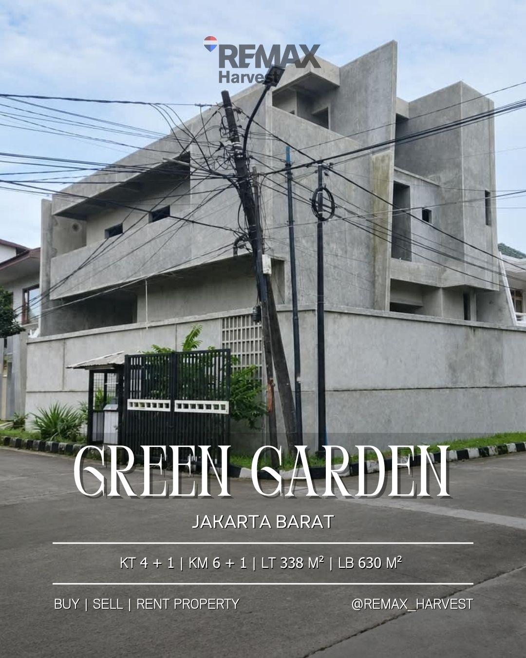Rumah Hoek Green Garden Jakarta Barat